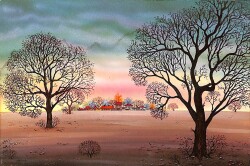 Manzara Bahar Temalı Kartpostal (Küçük Boy) KRT23436 - Gökçekoleksiyon