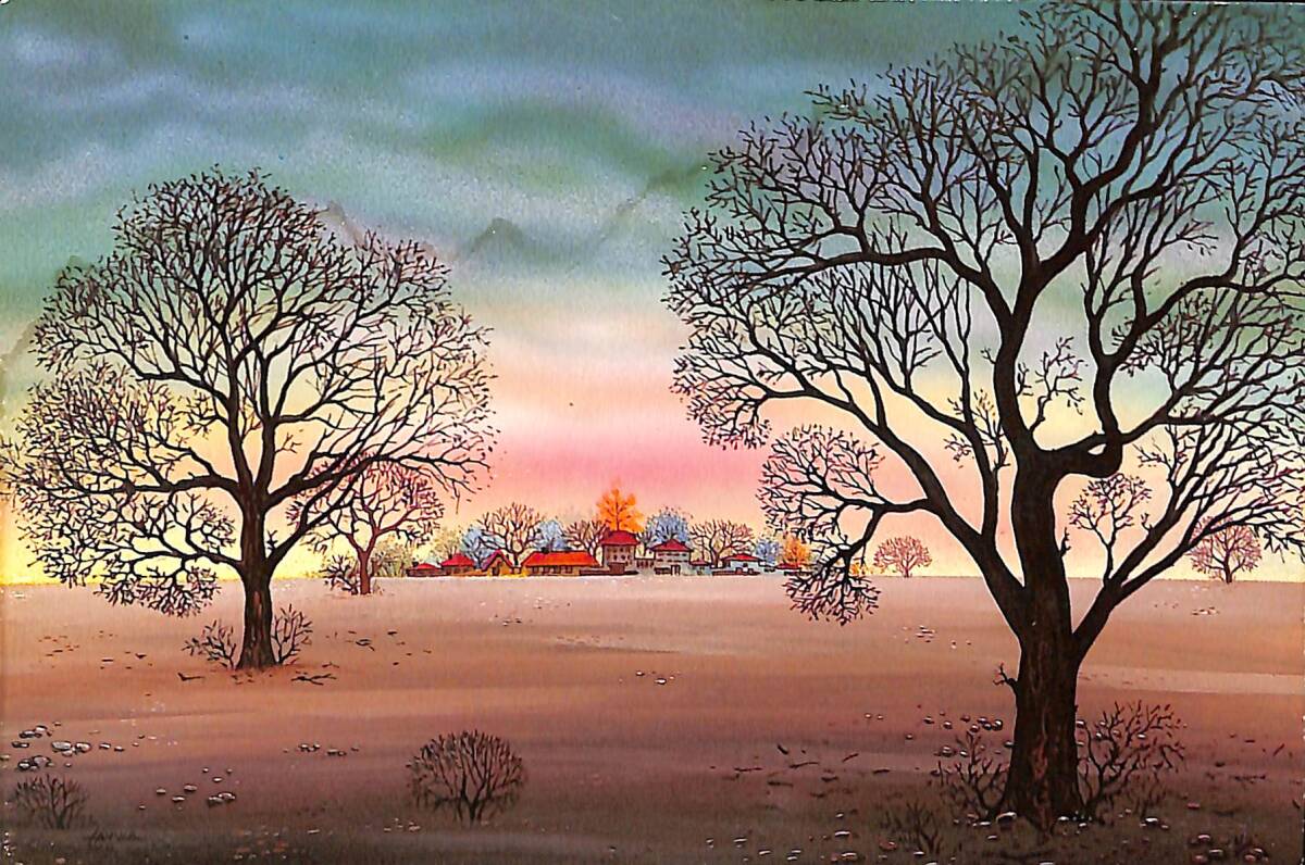 Manzara Bahar Temalı Kartpostal (Küçük Boy) KRT23436 - 1