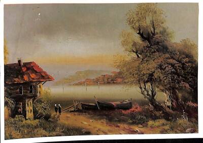 Manzara- Doğa Ve Göl Temalı Kartpostal KRT12821 - 1
