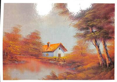 Manzara - Göl Kenarı Temalı Kartpostal KRT12696 - 1