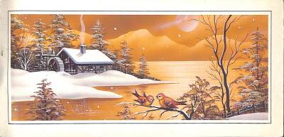 Manzara - Kış Temalı Açılır Kapak Kartpostal KRT16437 - 1