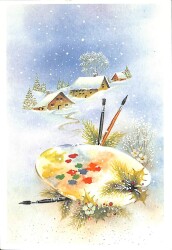 Manzara - Kış Temalı Kartpostal KRT12727 - Gökçekoleksiyon