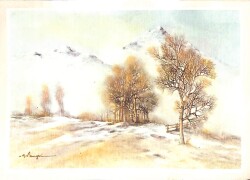 Manzara - Kış Temalı Kartpostal KRT12736 - Gökçekoleksiyon