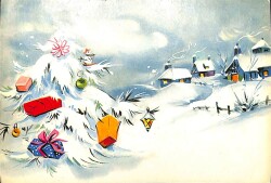 Manzara - Kış Ve Yılbaşı Temalı Kartpostal KRT12717 - Gökçekoleksiyon