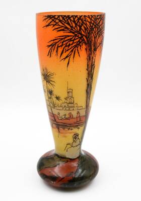 Manzara Resimli El Boyama Cam Vazo AOB1427 - 4