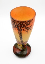 Manzara Resimli El Boyama Cam Vazo AOB1427 - 3