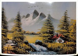 Manzara - Şelale Temalı Kartpostal KRT12679 - Gökçekoleksiyon