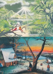 Manzara Temalı 2li Kartpostal KRT10707 - Gökçekoleksiyon