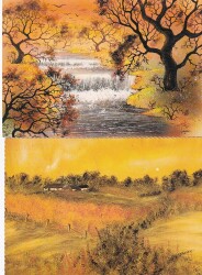 Manzara Temalı 2li Kartpostal KRT10711 - Gökçekoleksiyon