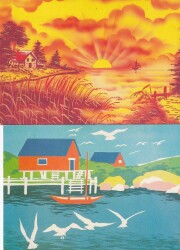 Manzara Temalı 2li Kartpostal KRT10716 - Gökçekoleksiyon