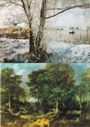 Manzara Temalı 2li Kartpostal KRT10722 - Gökçekoleksiyon