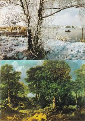 Manzara Temalı 2li Kartpostal KRT10722 - 1