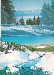 Manzara Temalı 2li Kartpostal KRT10724 - Gökçekoleksiyon