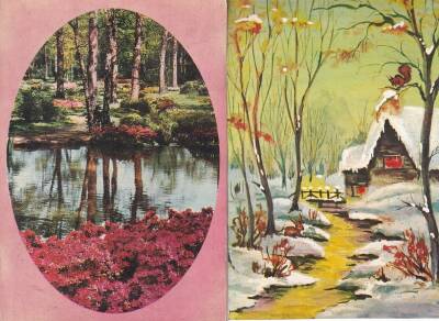 Manzara Temalı 2li Kartpostal KRT10731 - 1