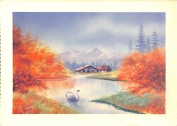 Manzara Temalı Açılır Kapak Kartpostal KRT15860 - Gökçekoleksiyon