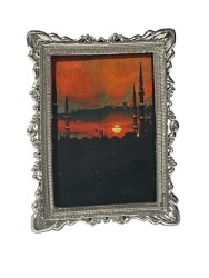 Manzara Temalı Çerçeveli Resim (Küçük Boy) KRT24083 - Gökçekoleksiyon