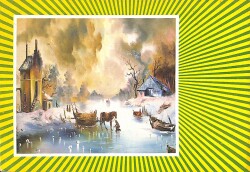 Manzara Temalı Kartpostal KRT16106 - Gökçekoleksiyon