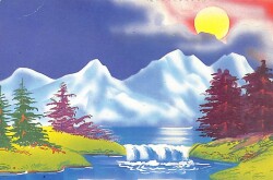 Manzara Temalı Kartpostal KRT16129 - Gökçekoleksiyon