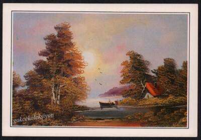 Manzara Temalı Kartpostal KRT2772 - 1