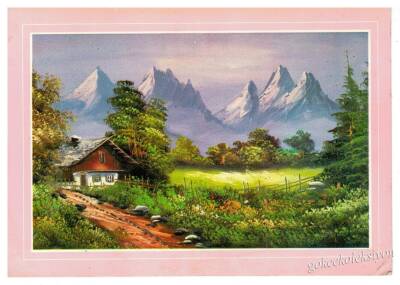 Manzara Temalı Kartpostal KRT2819 - 1