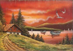 Manzara Temalı Kartpostal KRT3163 - Gökçekoleksiyon