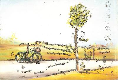 Manzara Temalı Simli Kartpostal KRT15014 - 1