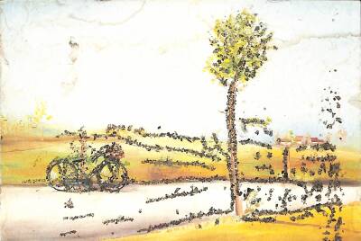 Manzara Temalı Simli Kartpostal KRT19149 - 1