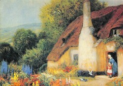 Manzara - Yağlı Boya Görünümlü Doğa Kartpostalı KRT12743 - Gökçekoleksiyon