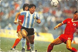 Maradona Kartpostal (Küçük Boy) KRT19905 - Gökçekoleksiyon