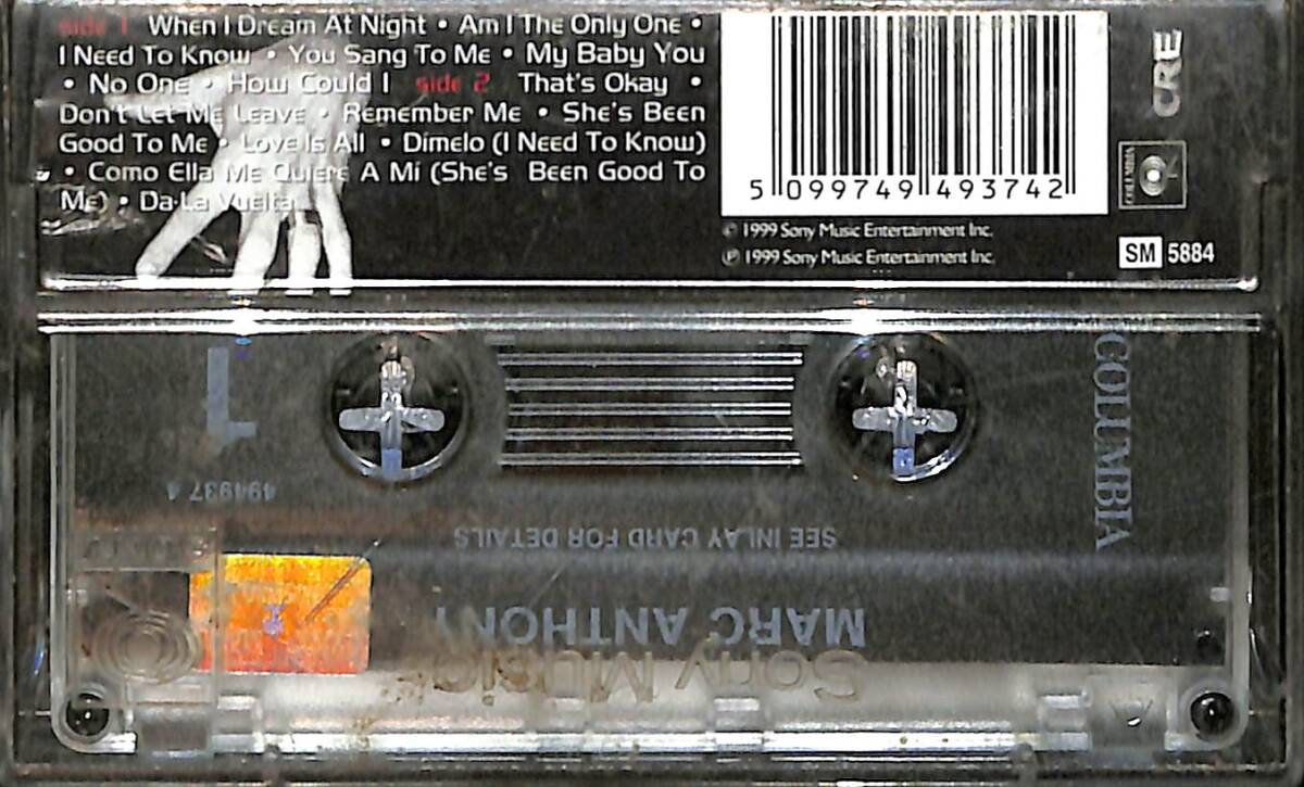 Marc Anthony - See Inlay Card For Details Kaset (İkinci El) KST27591 - 2