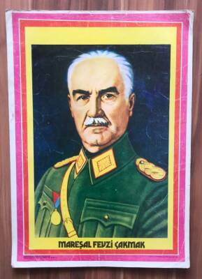 Mareşal Fevzi Çakmak Büyük Boy Kartpostal KRT7595 - 1