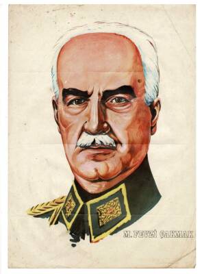 Mareşal Fevzi Çakmak Kartpostal İnce Kağıt (Orta Boy) KRT7523 - 2
