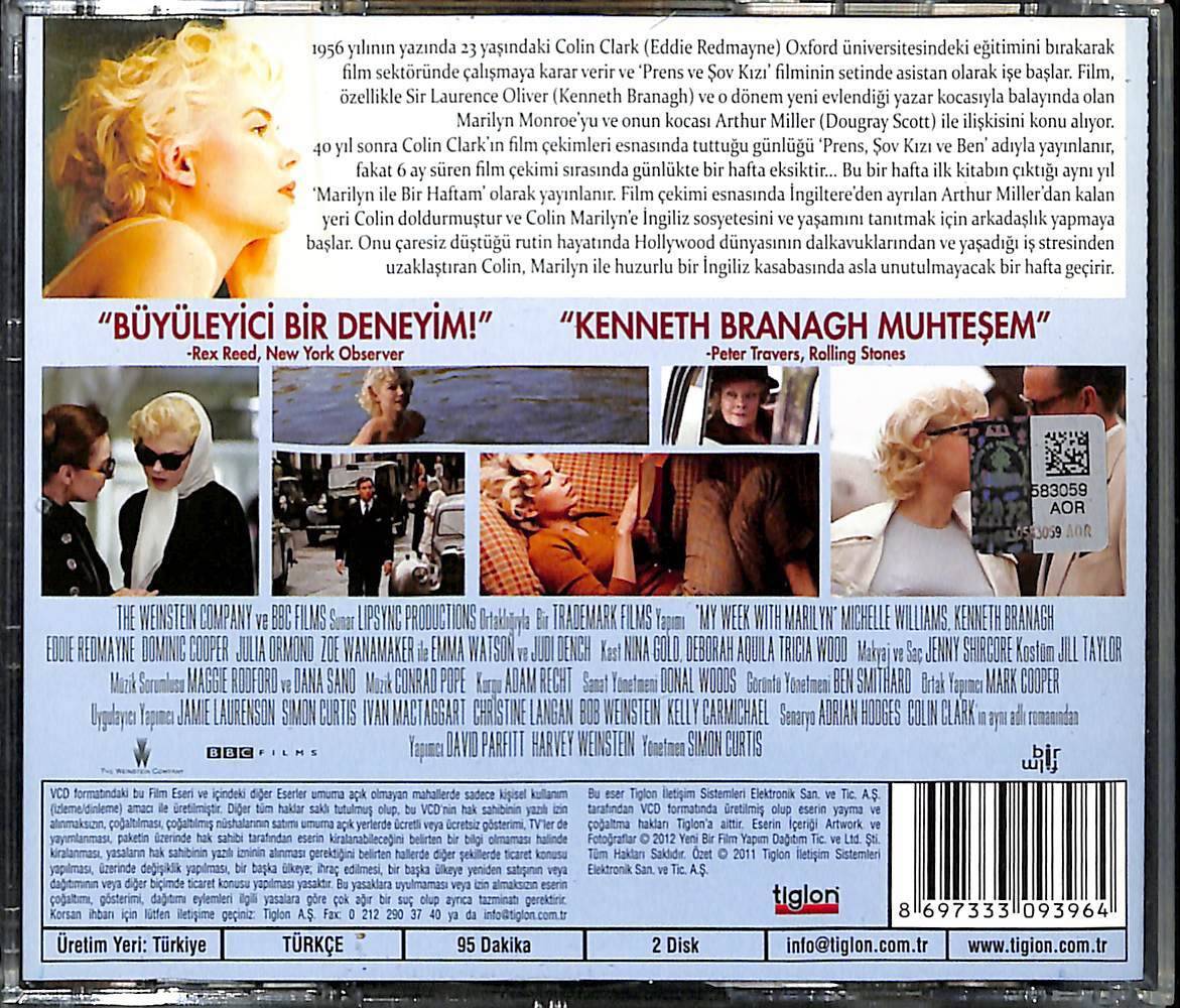 Marilyn İle Bir Hafta VCD Film VCD15196 - 2