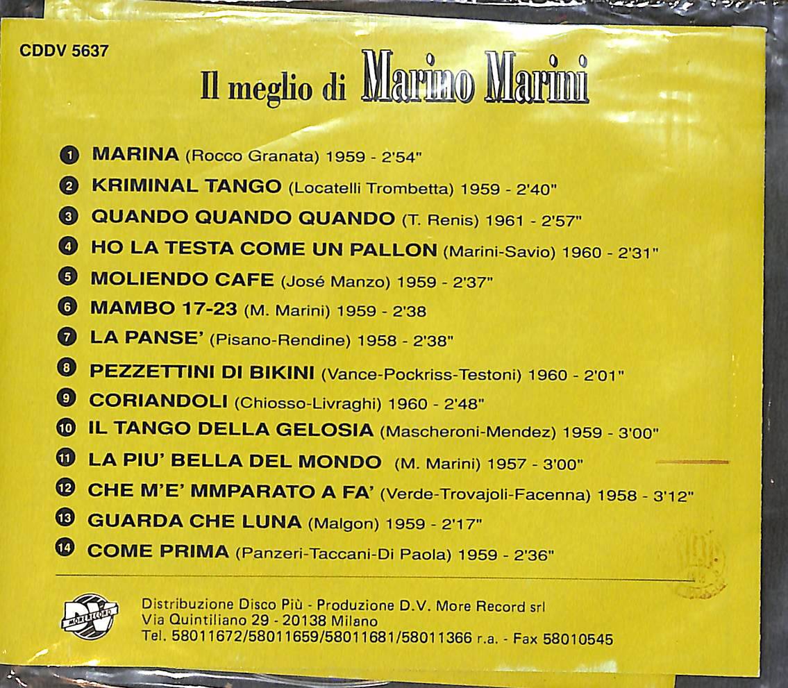 Marino Marini – IL Meglio Di CD (İkinci El) CD5743 - 2