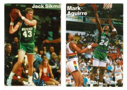 Mark Aguirre - Jack Sikma NBA Kartpostal KRT7854 - Gökçekoleksiyon