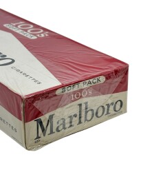 Marlboro 100's Açılmamış Karton Filtreli Sigara 1970'ler AOB4784 - 4