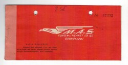 M.A.S. Turizim ve Ticaret Ltd. Şti. Otobüsleri Yolcu Bileti EFM1244 - 3
