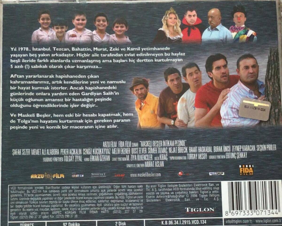 Maskeli Beşler İntikam Peşinde VCD Film VCD7794 - 2