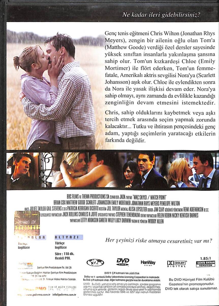 Match Point - Maç Sayısı DVD Film (İkinci El) DVD2797 - 2