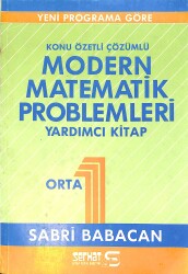 Modern Matematik Problemleri Yardımcı Kitap Orta 1 NDR98985 - Gökçekoleksiyon
