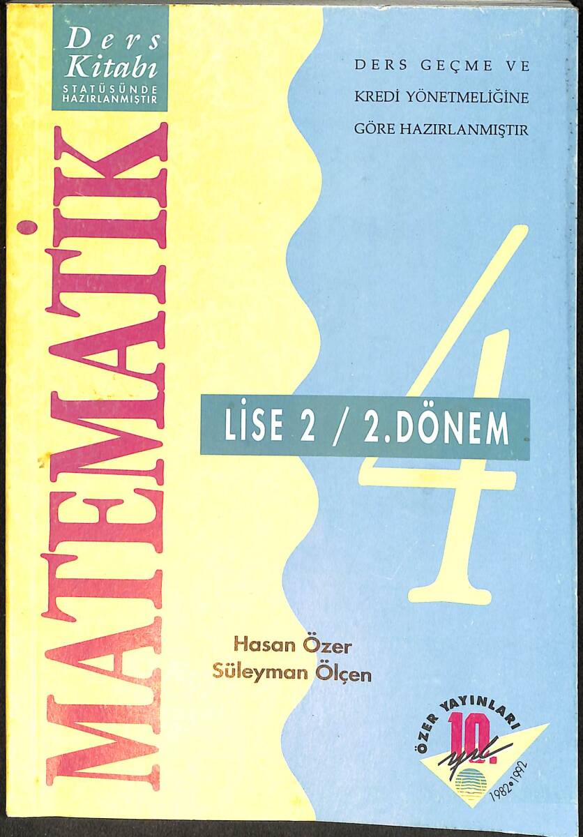 Matematik Lise 2 / 2. Dönem Ders Kitabı NDR98984 - 1