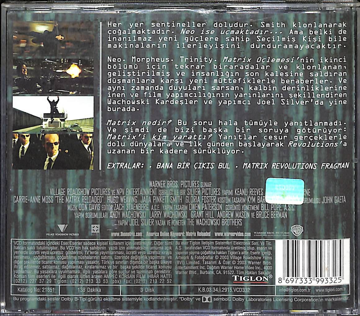 Matrix Reloaded Orjinal VCD Film VCD28029 - 2