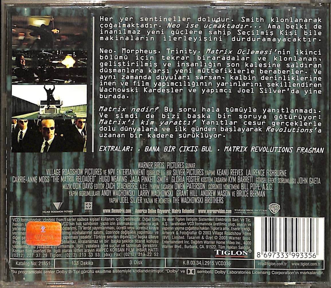 Matrix Reloaded Orjinal VCD Film VCD29047 - 2