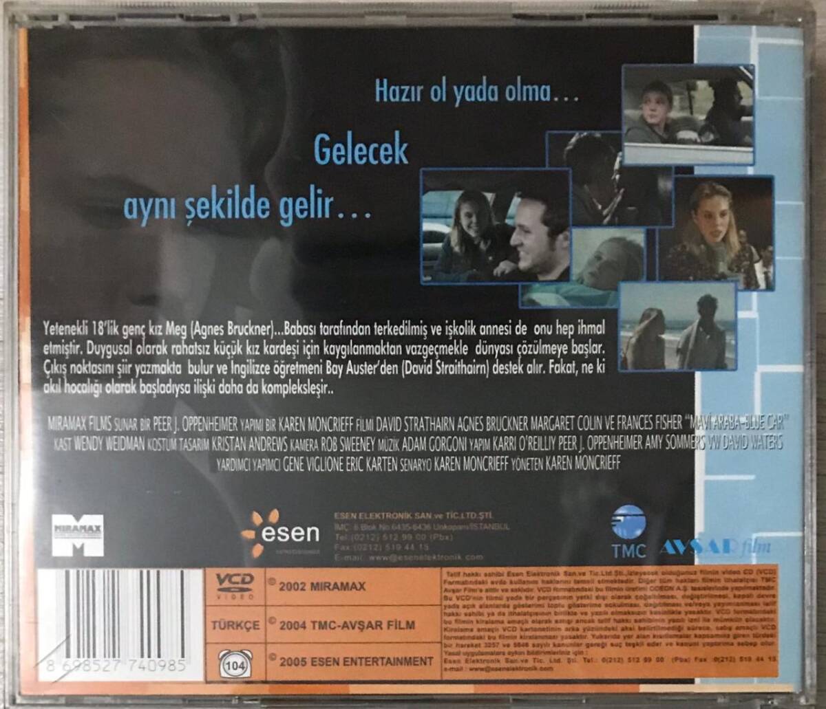 Mavi Araba -Blue Car VCD Film VCD5895 - 2