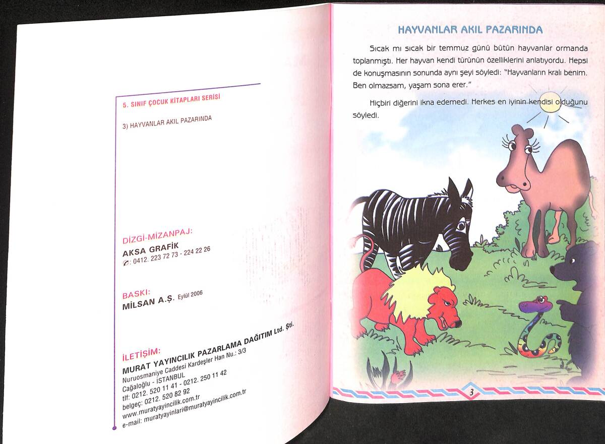 May'dan Hikayelerle Matematik 5.Sınıf Hayvanlar Akıl Pazarında NDR100034 - 2