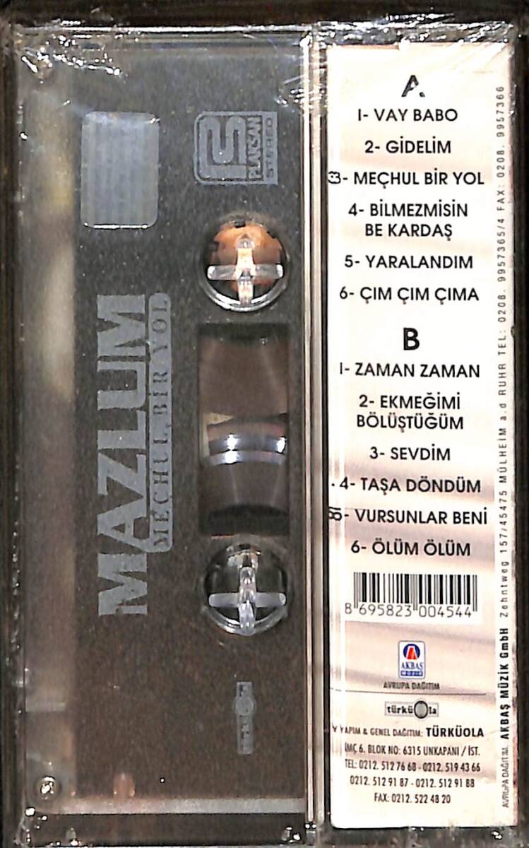 Mazlum - Meçhul Bir Yol Kaset (Sıfır) KST28597 - 2