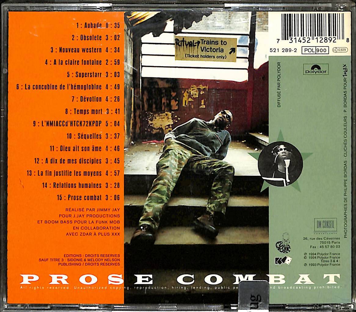 MC Solaar - Prose Combat CD (İkinci El) CD4643 - 2