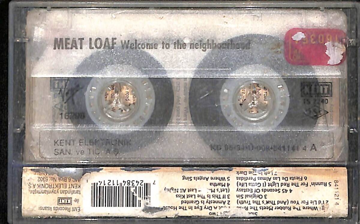 Meat Loaf – Welcome to the Neighbourhood Orijinal Kaset (İkinci El) * Kent Elektronik - 1995 - Kırmızı Bandrol * KST31172 - 2