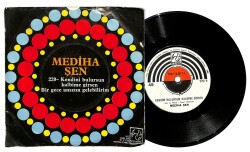 Mediha Şen - Bir Gece Ansızın Gelebilirim Kendini Bulursun Kalbime Girsen Plak (109) PLK19720 - 2