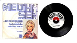 Mediha Şen – Sen Mevsimler Gibisin & Yeşil Gözlerinden Muhabbet Kaptım 45'lik Plak (10/8) PLK27326 - Gökçekoleksiyon